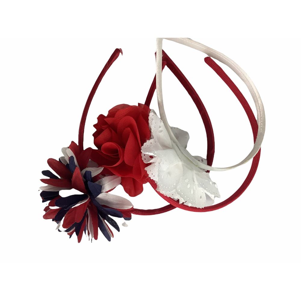 Bundle Lot of 3 Red, White & Blue Head Bands